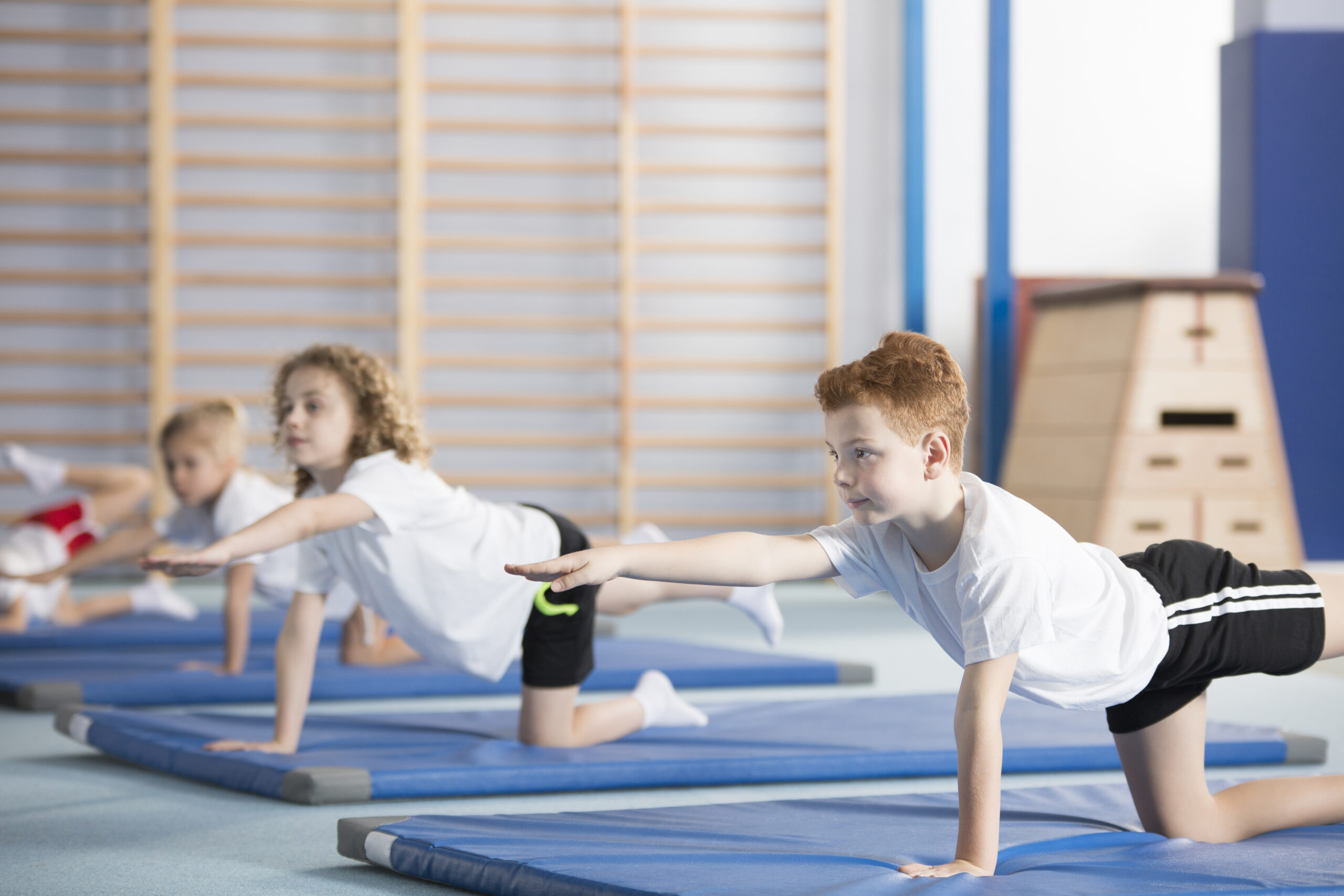 children doing gymnastics at the zone