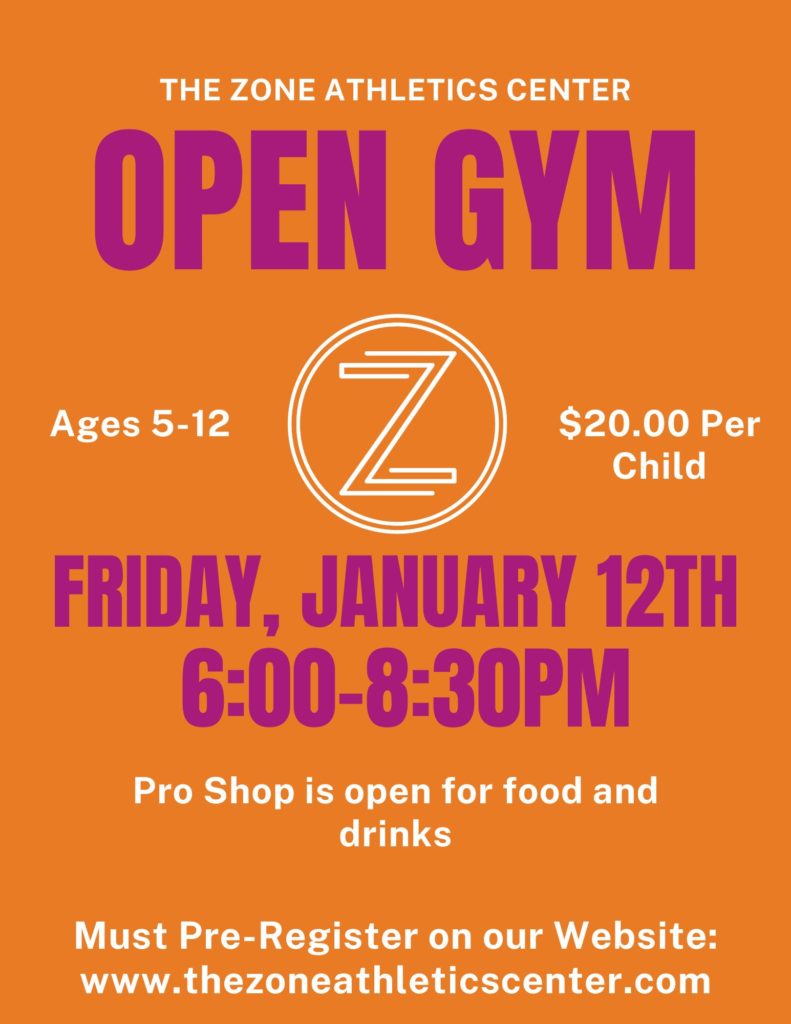 Open Gym The Zone Athletics Center Evansville, IN (812) 4340075 